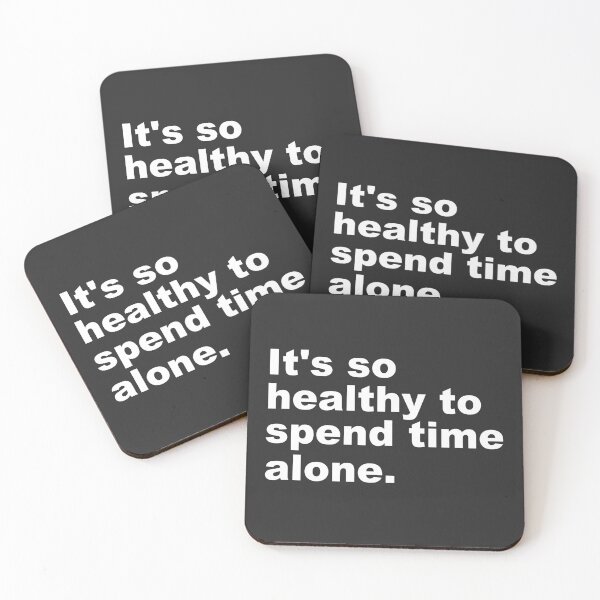 Item preview, Motivation Quote | It's So Healthy To Spend Time Alone -  designed and sold by PurpleLoveStore.