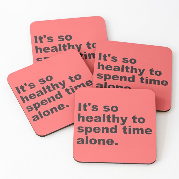 Item preview, Motivation Quote | It's So Healthy To Spend Time Alone -  designed and sold by PurpleLoveStore.