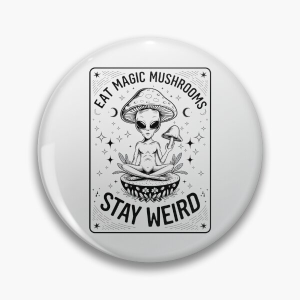 Item preview, Hilarious Alien & Magic Mushrooms – "Eat Magic Mushrooms, Stay Weird" designed and sold by paulo silveira.