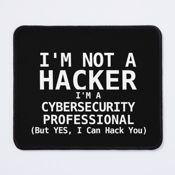 Item preview, "I'm Not a Hacker, I'm a Cybersecurity Professional T-Shirt | Funny Tech Shirt | Cybersecurity Humor" designed and sold by DJCApparel.