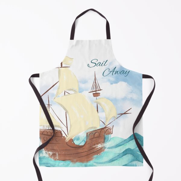 Item preview, Watercolor sailboat on the sea designed and sold by Art-by-Terry.