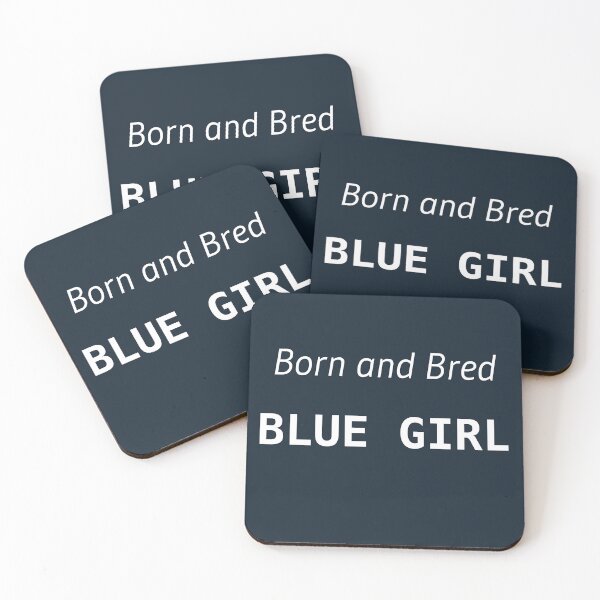 Item preview, Carlton Blues - Born and Bred Blue Girl designed and sold by BetweenThePosts.
