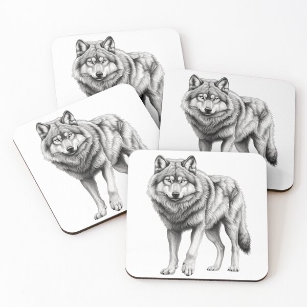 Item preview, Serene Wolf Drawing Art – Peaceful & Majestic Wildlife Illustration designed and sold by SellingWSarah17.
