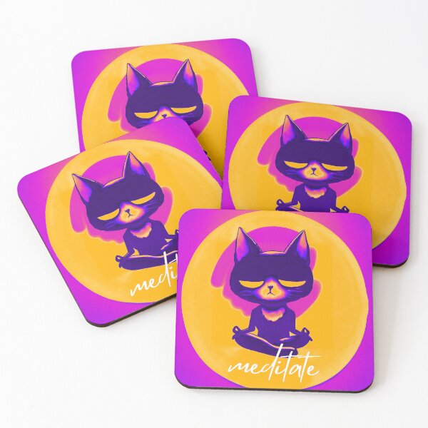 Item preview, Meditate - vivid cat vivid designed and sold by FlipStitch Tees.