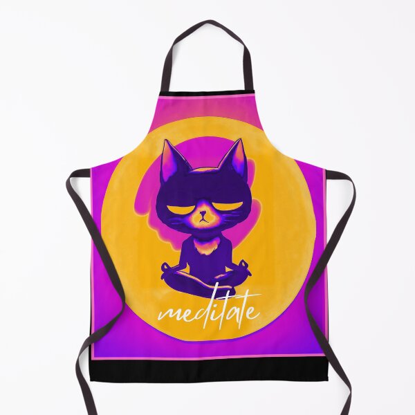 Artikelvorschau, Meditieren - vivid cat vivid entworfen und verkauft von FlipStitch Tees.