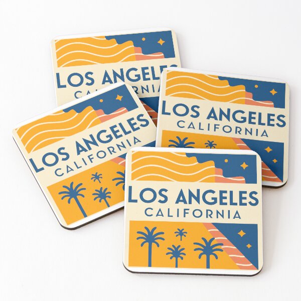 Item preview, Stylized Los Angeles California Stamp Design  designed and sold by NOMADIC ART.