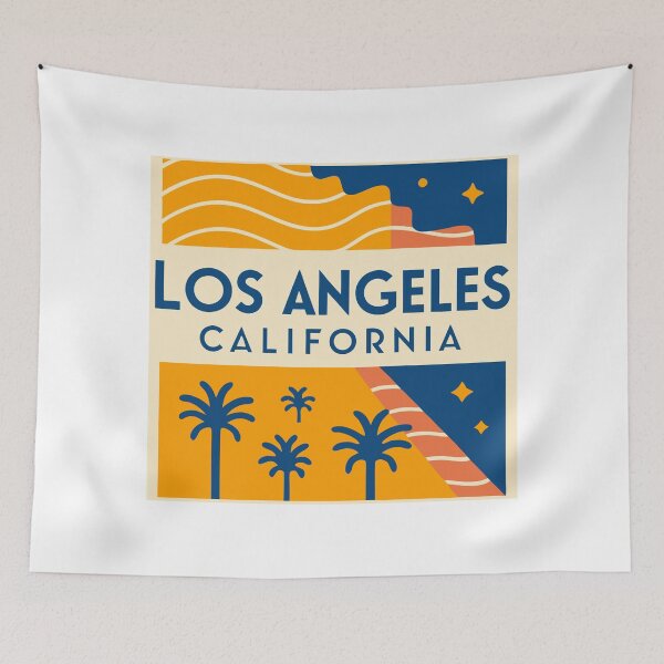 Item preview, Stylized Los Angeles California Stamp Design  designed and sold by NOMADIC ART.