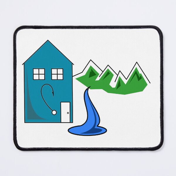 Item preview, House with Mountain and pond designed and sold by Nickb22.