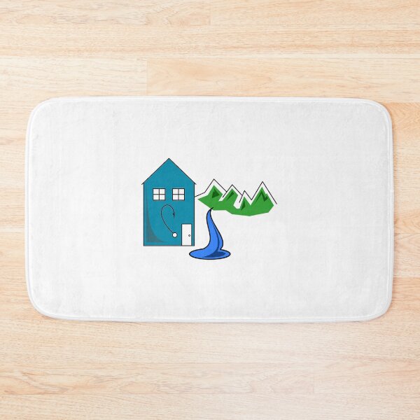 Item preview, House with Mountain and pond designed and sold by Nickb22.