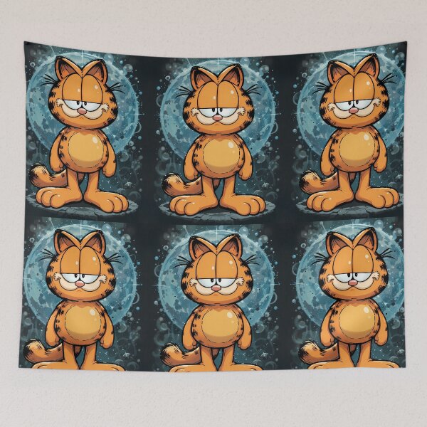 Item preview, Garfield Moon Whimsical Art Comic Funny Pop designed and sold by ART ATTACK ZONE.