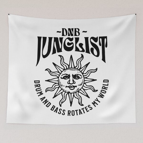 Item preview, JUNGLIST  - DNB Sun Vibes (Black)  designed and sold by Discothreadz.