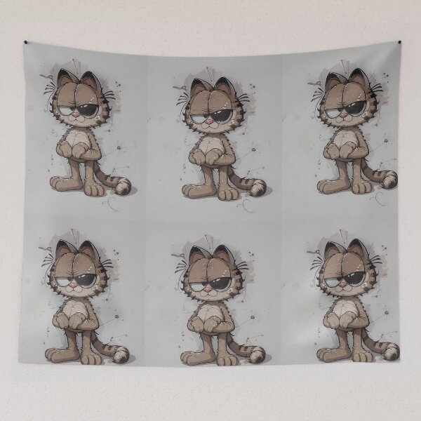 Item preview, Pirate Garfield Whimsical Art Comic Funny Pop designed and sold by ART ATTACK ZONE.