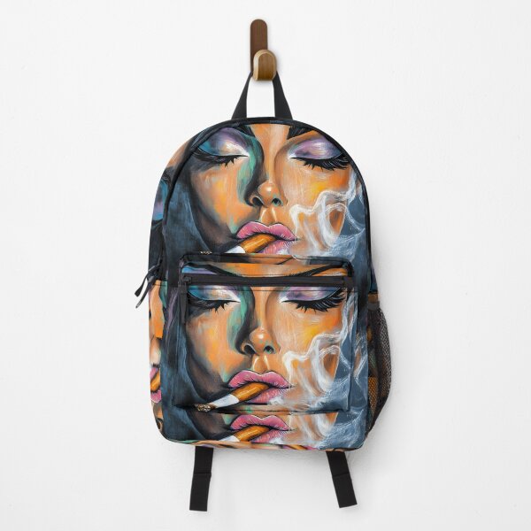 Item preview, Embrace Serenity - Bold Expression and Cigar Smoke in Vibrant Colors designed and sold by OlfactoART Studio.