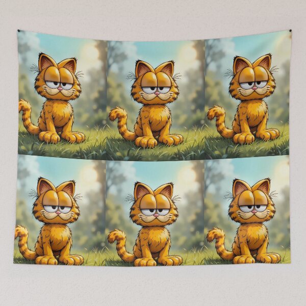 Item preview, Nature Garfield Whimsical Art Comic Funny Pop designed and sold by ART ATTACK ZONE.