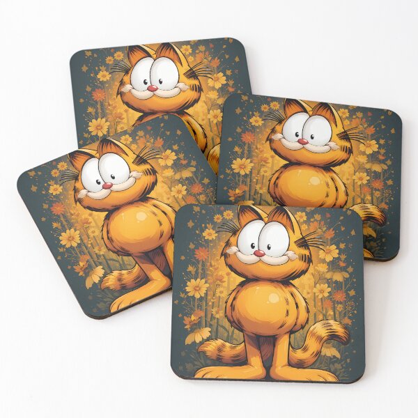 Item preview, Flowers Garfield Whimsical Art Comic Funny Pop designed and sold by ART ATTACK ZONE.