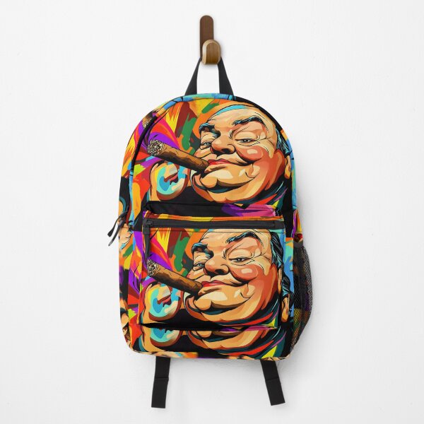 Item preview, Winston Churchill in Motion - Bold Colors and Abstract Energy with Iconic Cigar designed and sold by OlfactoART Studio.