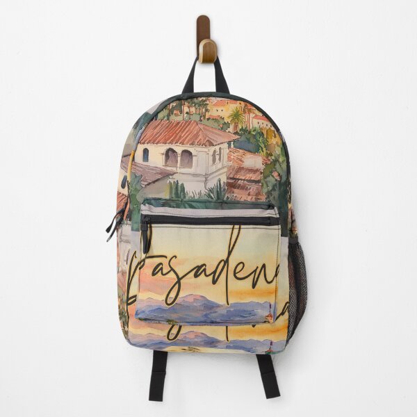 Item preview, Pasadena California Watercolor Sunset Art designed and sold by TuncGK.
