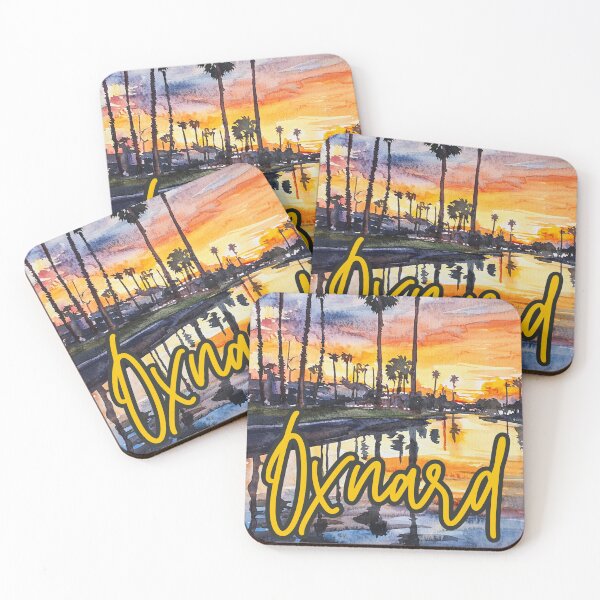 Item preview, Oxnard California Coastal Watercolor Art designed and sold by TuncGK.