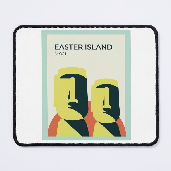 Item preview, Moai Statue Postage Stamp designed and sold by NOMADIC ART.