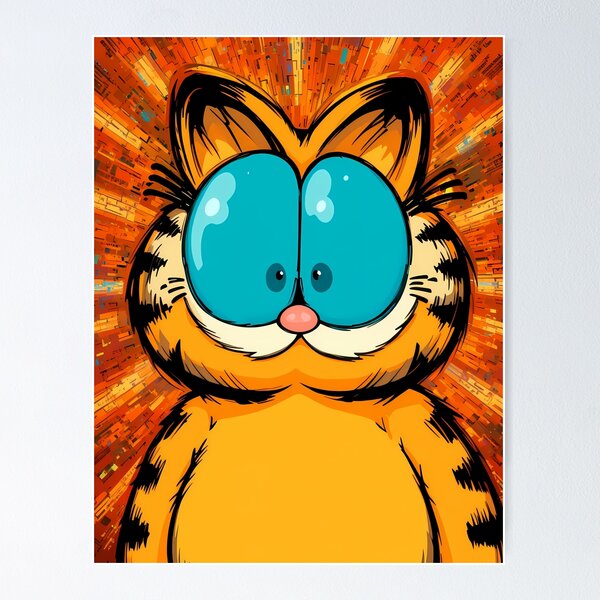 Item preview, Garfield Cool Whimsical Art Comic Funny Pop designed and sold by ART ATTACK ZONE.