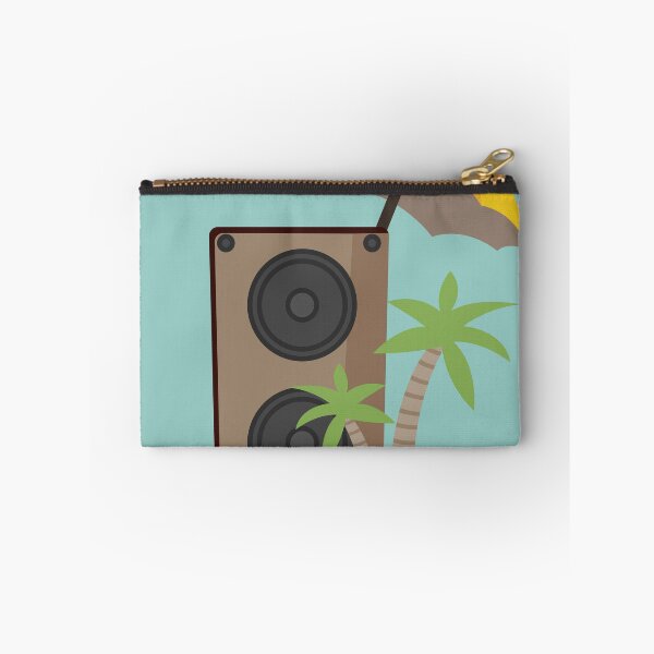 Item preview, Flat Design Illustration with Stereo Speakers for Music and Umbrella, Palms designed and sold by AlginaPugachova.