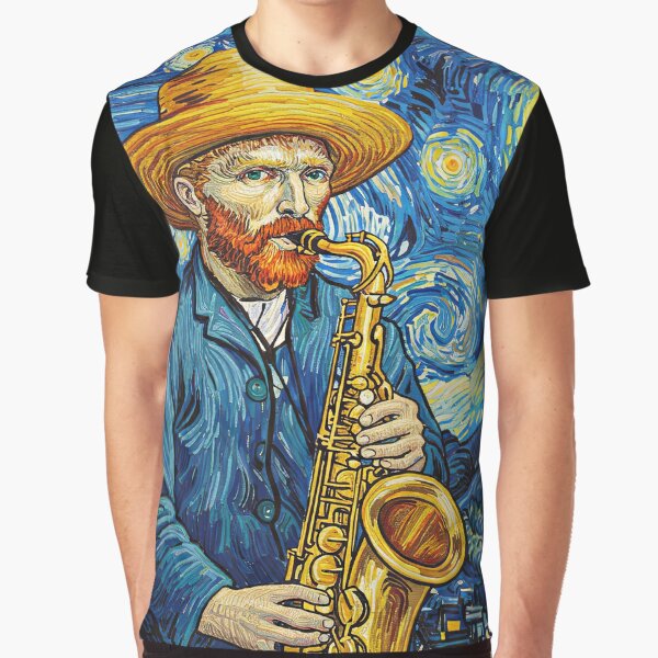 Artikel-Vorschau von Vincent van Gogh spielt Saxophon, designt und verkauft von 1artcolor.