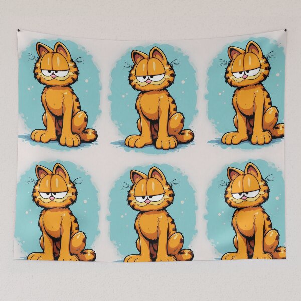 Item preview, Garfield Kitty Whimsical Art Comic Funny Pop designed and sold by ART ATTACK ZONE.