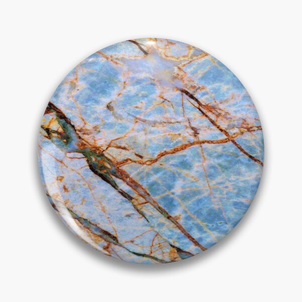 Item preview, Sky Blue Faux Marble With Coppery Colored Veins designed and sold by DEC02.