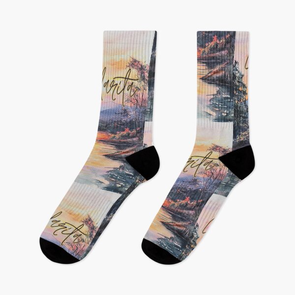 Item preview, Santa Clarita California Scenic Watercolor Art designed and sold by TuncGK.