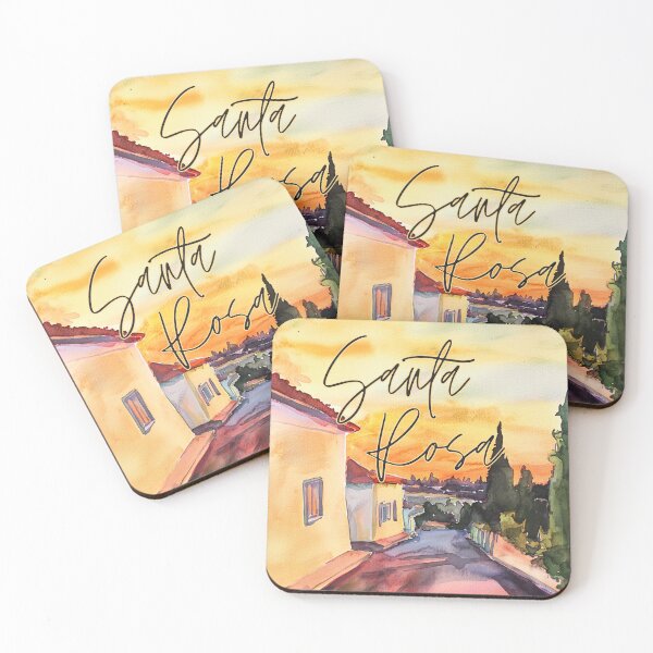 Item preview, Santa Rosa California Wine Country Watercolor designed and sold by TuncGK.