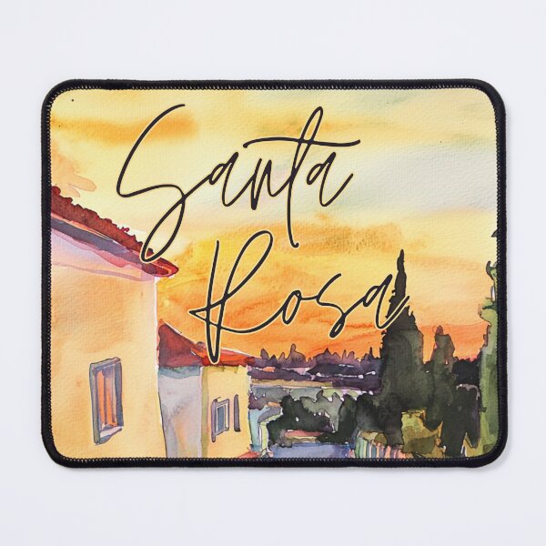Item preview, Santa Rosa California Wine Country Watercolor designed and sold by TuncGK.