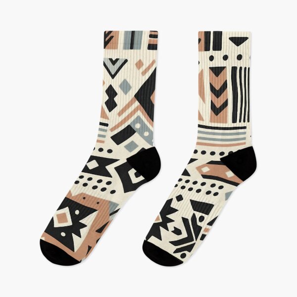 Item preview, Tribal Geometric Black Gray Cocoa designed and sold by Eclectic Monkey.