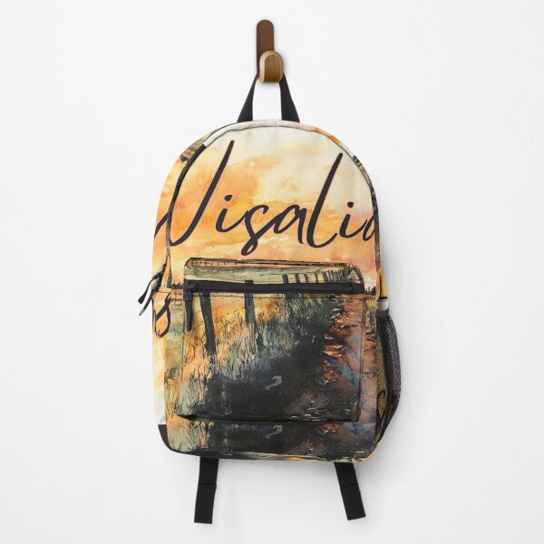 Item preview, Visalia California Scenic Sunset Watercolor Art designed and sold by TuncGK.