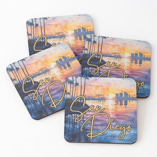 Item preview, San Diego California Beach Sunset Art Print designed and sold by TuncGK.