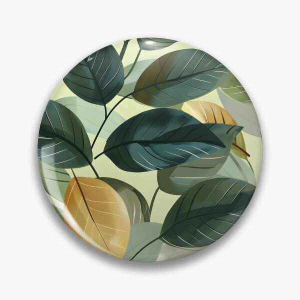 Item preview, Layered Leaf Pattern in Greens designed and sold by Eclectic Monkey.