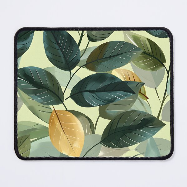 Item preview, Layered Leaf Pattern in Greens designed and sold by Eclectic Monkey.