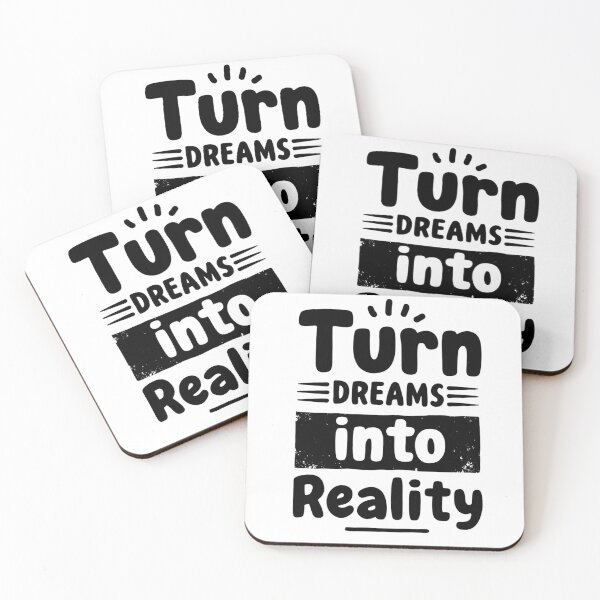 Item preview, Turn Dreams Into Reality - Motivational Quote designed and sold by DARK_NOVA.