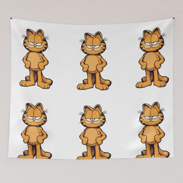 Item preview, Garfield White Whimsical Art Comic Funny Pop designed and sold by ART ATTACK ZONE.