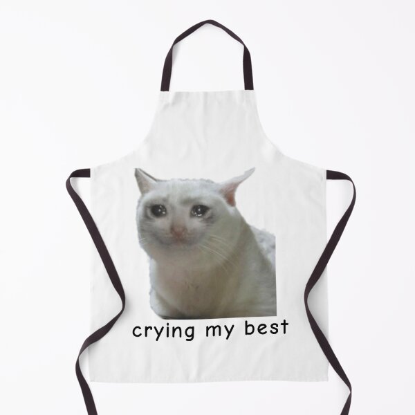 Item preview, Crying My Best - Meme Cat 1 designed and sold by aurora-borealis.