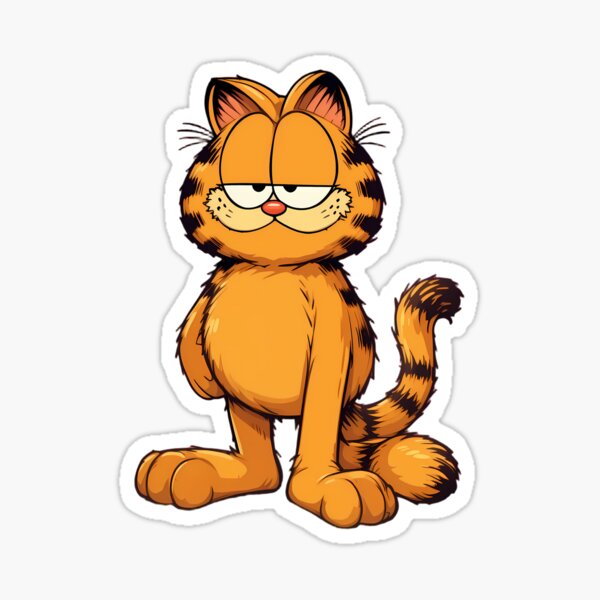 Artikel-Vorschau von Chilling Garfield Art Comic Lustiger Pop, designt und verkauft von ART ATTACK ZONE.