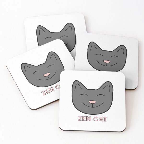 Item preview, Happy Zen Cat, Chill Kitty designed and sold by MoePark.