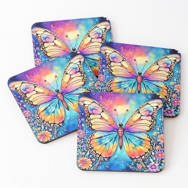 Item preview, Vibrant Butterfly Art designed and sold by Health And Fitness Posts e-Store.