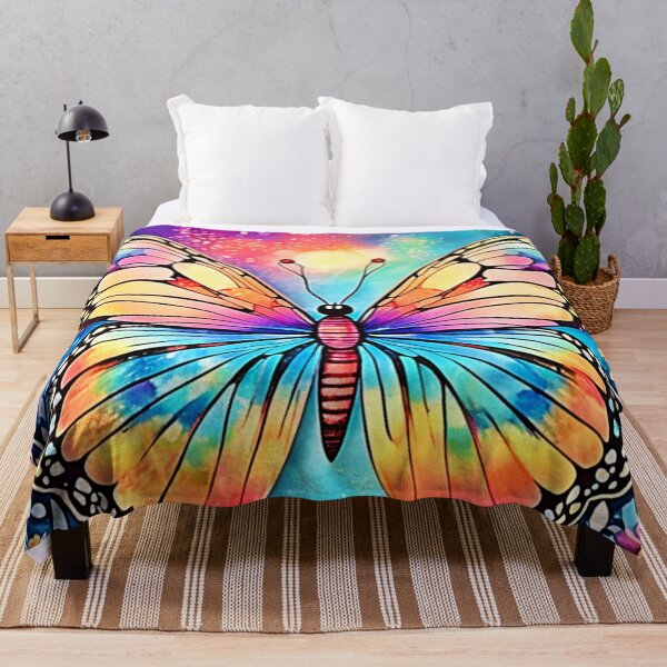 Item preview, Vibrant Butterfly Art designed and sold by Health And Fitness Posts e-Store.