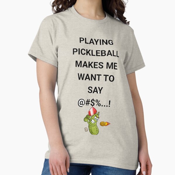 Vista previa del artículo con la obra «¡Jugar Pickleball me hace querer decir @#$%...!», diseñado y vendido por rgcollectiveCo.