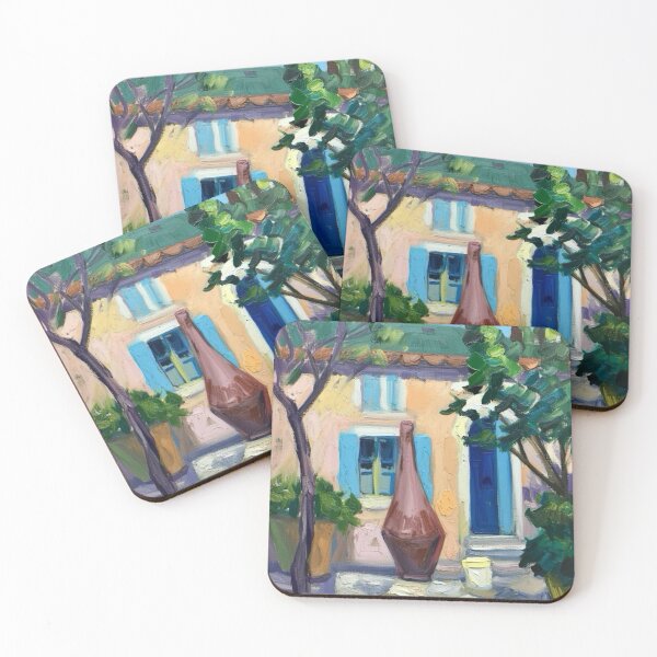 Item preview, Large Clay Jug in a French Garden – Impressionist Still Life designed and sold by CARRAANN.