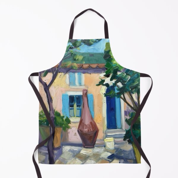 Item preview, Large Clay Jug in a French Garden – Impressionist Still Life designed and sold by CARRAANN.