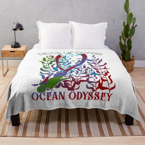 Item preview, Diver of Depths Ocean Odyssey multi color design designed and sold by MoeTiff.