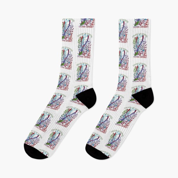 Item preview, Diver of Depths Ocean Odyssey multi color design designed and sold by MoeTiff.
