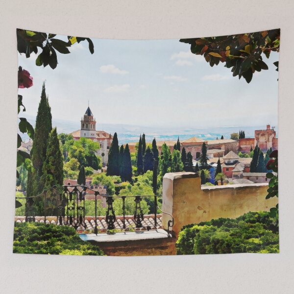 Item preview, Alhambra gardens and complex - painterly designed and sold by Travelways.