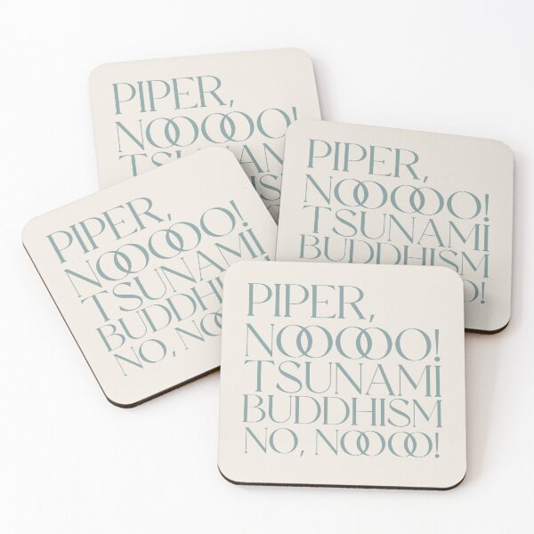 Item preview, Piper, No! Victoria Interview Quote White Lotus in Modern Font designed and sold by Stickers by @molllyclare.